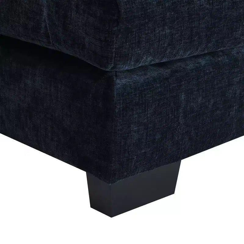 Canapé d'angle moderne en U de 123 po – 6 places avec console, porte-gobelets et ports USB