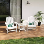 Fauteuil de jardin Adirondack en PEHD Effet bois pour jardin, terrasse et piscine