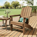 Fauteuil de jardin Adirondack en PEHD Effet bois pour jardin, terrasse et piscine