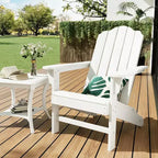 Fauteuil de jardin Adirondack en PEHD Effet bois pour jardin, terrasse et piscine