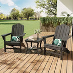 Fauteuil de jardin Adirondack en PEHD Effet bois pour jardin, terrasse et piscine