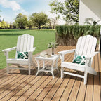 Fauteuil de jardin Adirondack en PEHD Effet bois pour jardin, terrasse et piscine