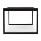 Table à manger rectangulaire industrielle moderne 168x102 cm – Bois de manguier massif, pieds en fer