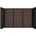 Table à manger rectangulaire industrielle moderne 168x102 cm – Bois de manguier massif, pieds en fer