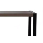 Table à manger rectangulaire industrielle moderne 168x102 cm – Bois de manguier massif, pieds en fer