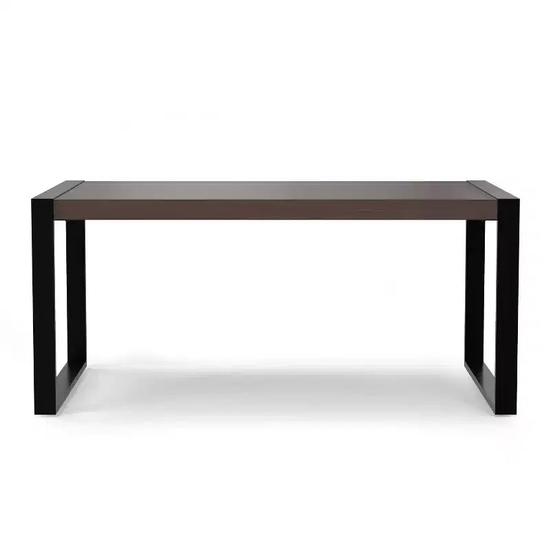 Table à manger rectangulaire industrielle moderne 168x102 cm – Bois de manguier massif, pieds en fer