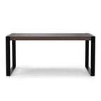 Table à manger rectangulaire industrielle moderne 168x102 cm – Bois de manguier massif, pieds en fer