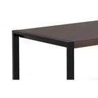Table à manger rectangulaire industrielle moderne 168x102 cm – Bois de manguier massif, pieds en fer