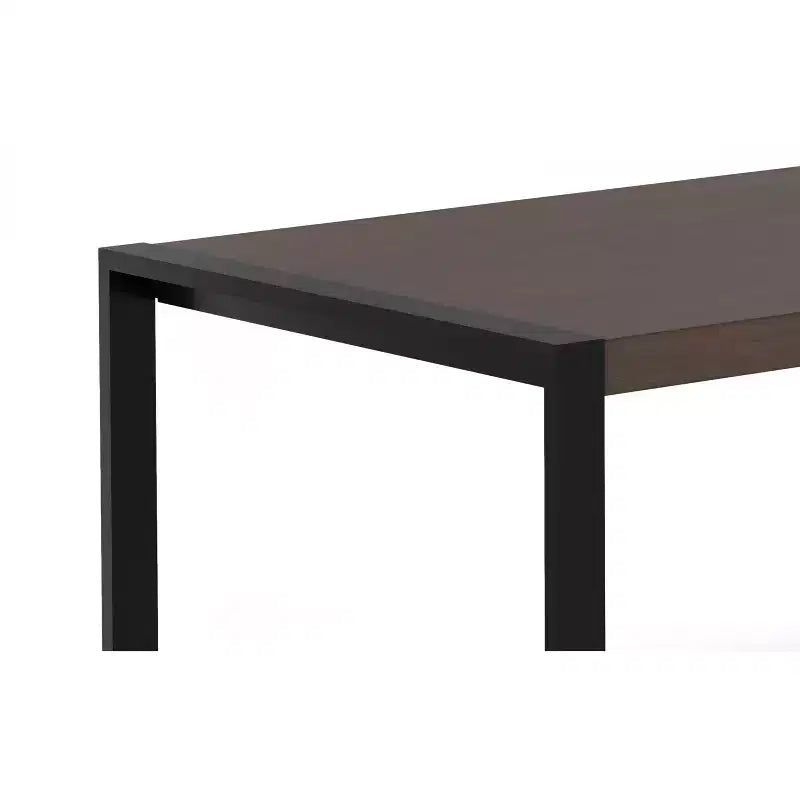 Table à manger rectangulaire industrielle moderne 168x102 cm – Bois de manguier massif, pieds en fer