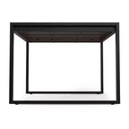 Table à manger rectangulaire industrielle moderne 168x102 cm – Bois de manguier massif, pieds en fer