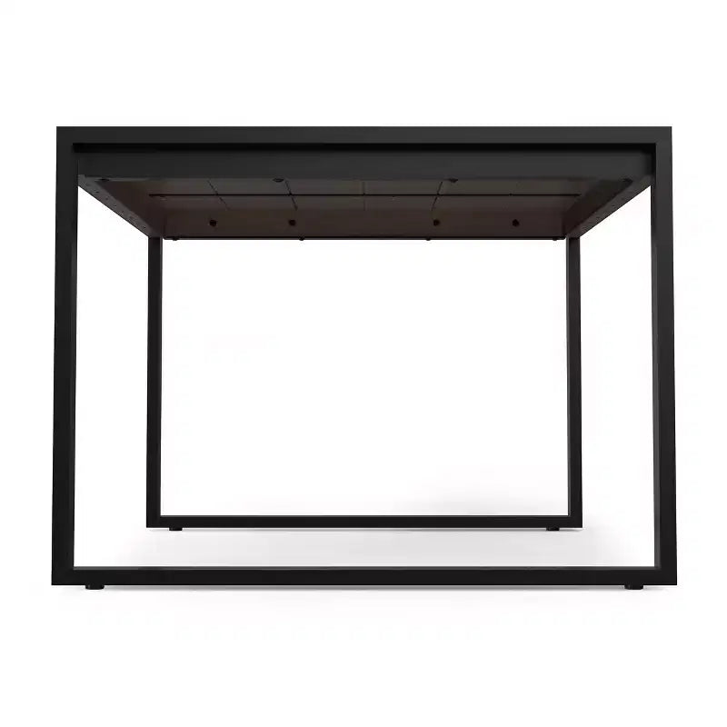 Table à manger rectangulaire industrielle moderne 168x102 cm – Bois de manguier massif, pieds en fer