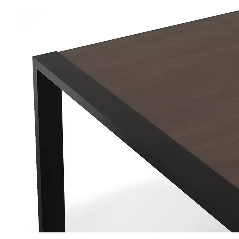 Table à manger rectangulaire industrielle moderne 168x102 cm – Bois de manguier massif, pieds en fer