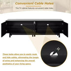 Meuble TV arche blanc – Console multimédia minimaliste pour téléviseurs de 78 po