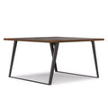 Mitchell 54 inch x 54 inch Square Modern Industrial Square Dining Table