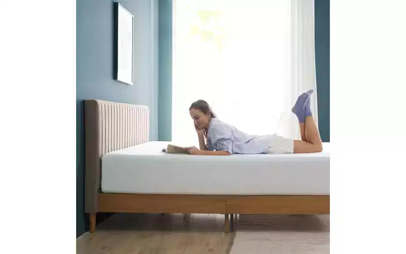 Matelas en mousse à mémoire de forme rafraîchissant au thé vert de 10 po – Grand lit, sans fibre de verre, fermeté moyenne