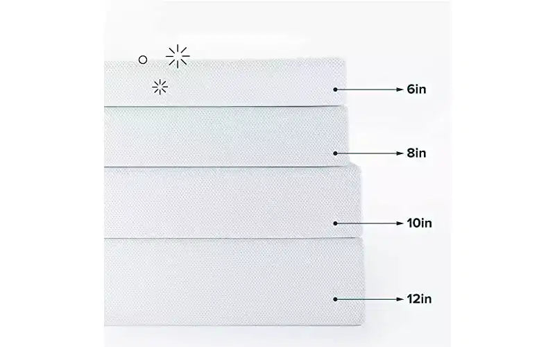 Matelas en mousse à mémoire de forme rafraîchissant au thé vert de 10 po – Grand lit, sans fibre de verre, fermeté moyenne