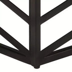 Table basse d'appoint – Bois massif et cadre métallique, style industriel