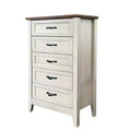 Chest of Drawers for Bedroom, Storage Organizer Unit with 5 Drawers, Storage Drawers Closet for Hallway, Living Room, Wooden Top & Metal Frame