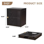 Armoire de rangement pliable avec porte, construction robuste en acier et bois, installation rapide et conception antidérapante, organisateur DIY polyvalent en noir