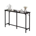 Karl Home 55'' Counter Height Bar Dining Table with Metal Frame Rectangular Pub Sofa Table for Kitchen ,Living Room
