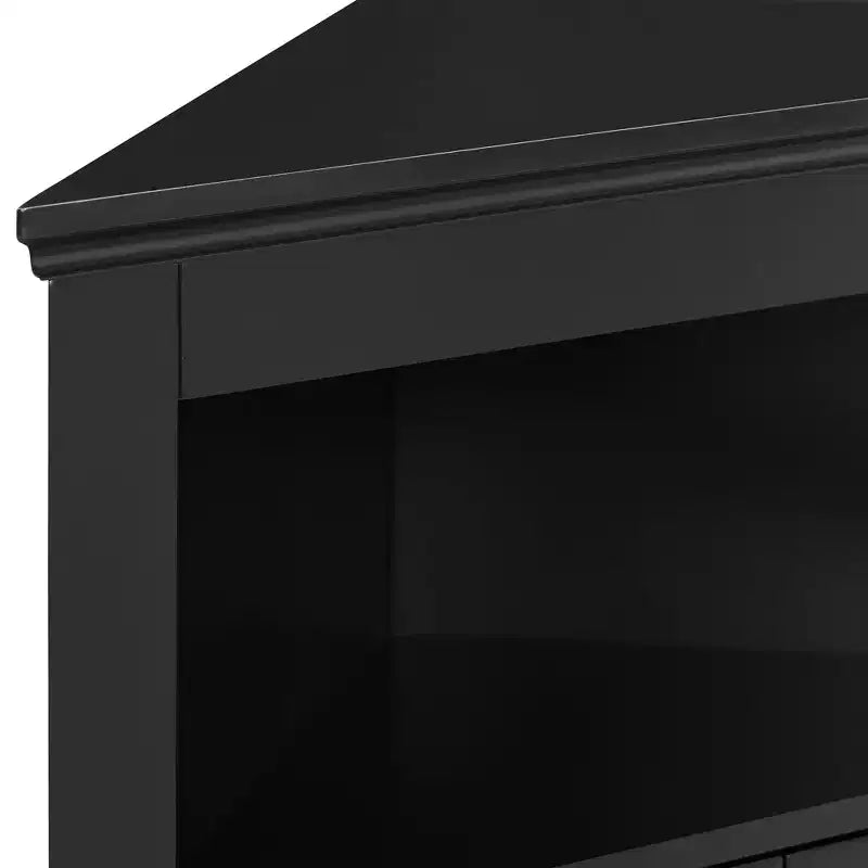 Meuble de rangement d'angle avec 2 portes et étagères réglables – Marron rustique