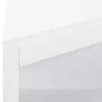 Meuble d'angle multifonctionnel 32" – MDF blanc, étagères réglables, salle de bain/cuisine/salon