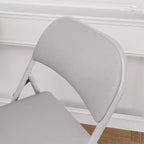 Lot de 4 chaises pliantes rembourrées – Cuir PU, capacité de 158 kg, noir