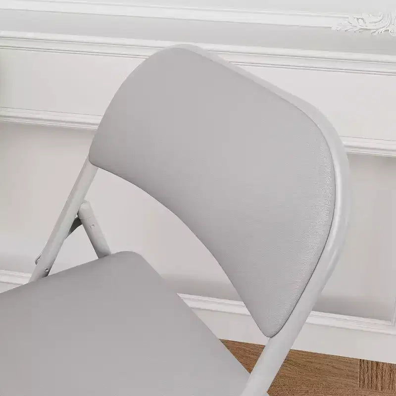 Lot de 4 chaises pliantes rembourrées – Cuir PU, capacité de 158 kg, noir