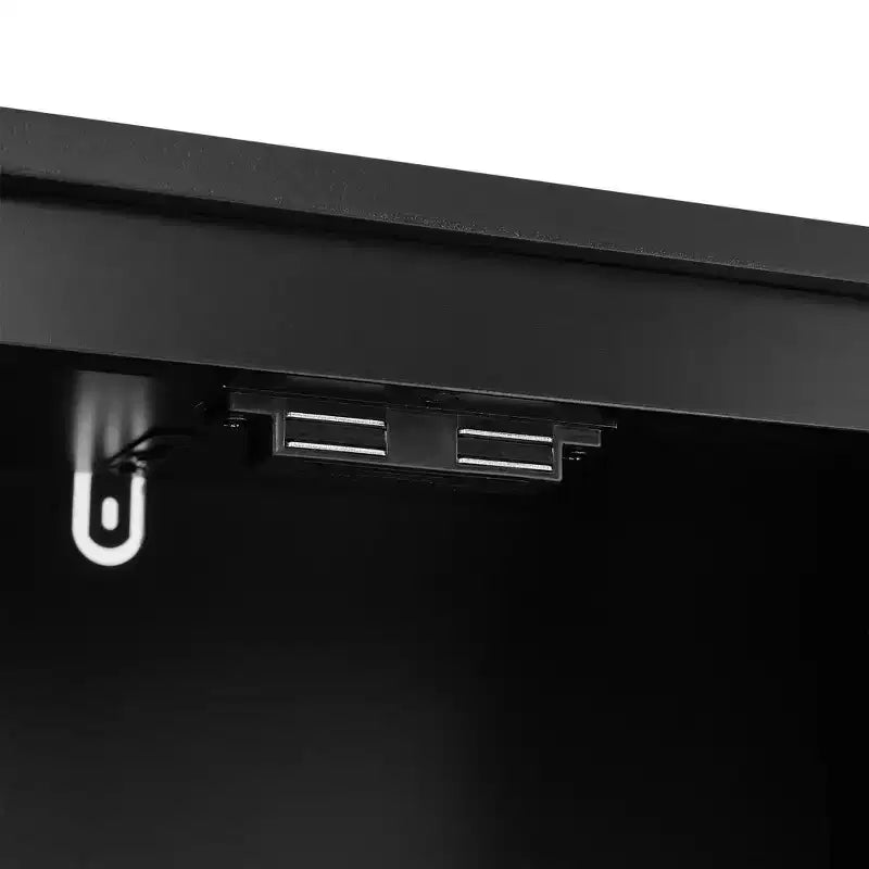 Meuble de Rangement Autonome en Bois avec 2 Portes et Étagères Réglables – Marron Rustique