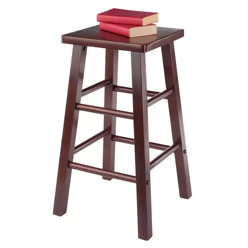 Tabouret de bar hauteur comptoir au design classique en bois