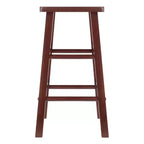 Tabouret de bar hauteur comptoir au design classique en bois