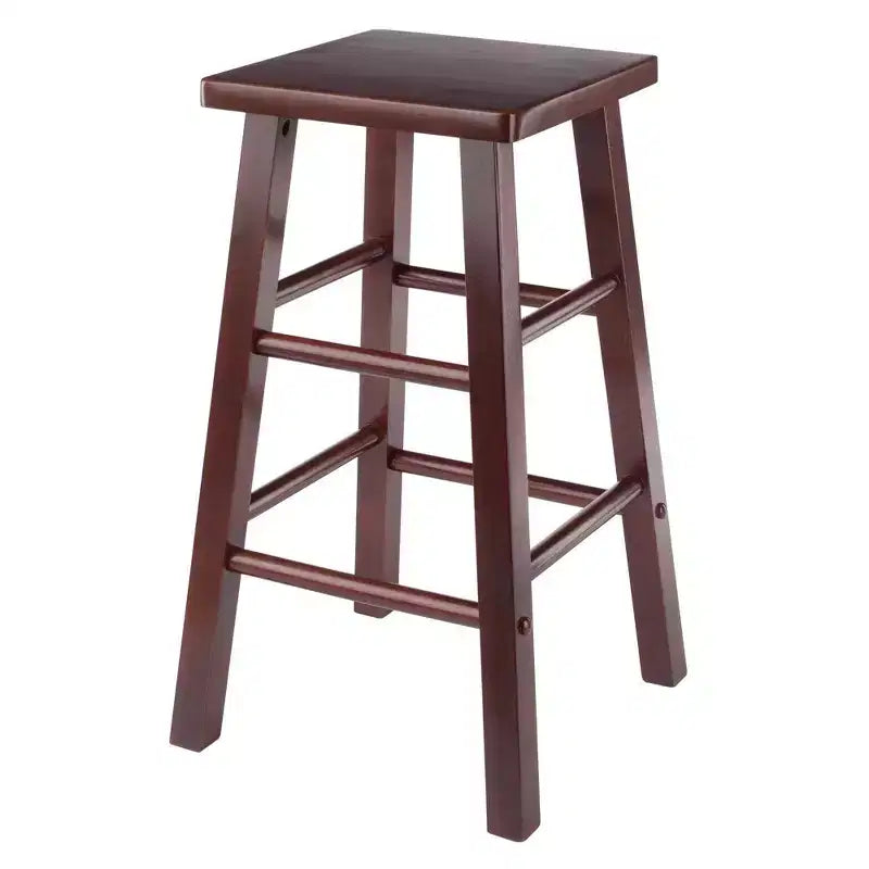 Tabouret de bar hauteur comptoir au design classique en bois
