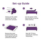 Matelas en mousse à mémoire de forme au gel 8 po – Simple/Double/Grand/Très grand, compatible avec la plupart des cadres de lit