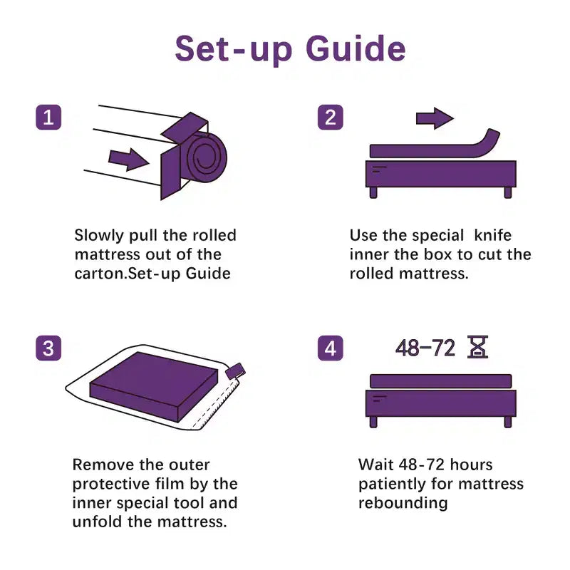8" Gel Memory Foam Mattress – Twin/Full/Queen/King, Compatible with Most Bed Frames