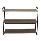 Household Essentials 32.5" Jamestown Wide 3 Shelf Bookshelf