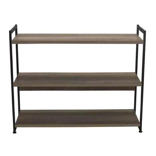 Household Essentials 32.5" Jamestown Wide 3 Shelf Bookshelf