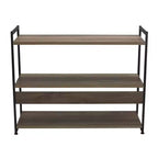 Bibliothèque à 3 étagères de 82,5 cm de large – Cadre en métal industriel, style Jamestown