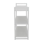 Bibliothèque à 3 étagères de 82,5 cm de large – Cadre en métal industriel, style Jamestown