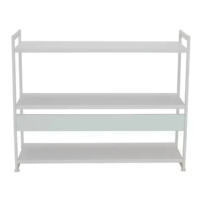 Bibliothèque à 3 étagères de 82,5 cm de large – Cadre en métal industriel, style Jamestown
